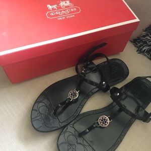 Coach jelly sandals